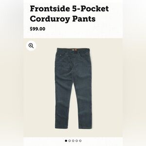 Howler Bros-Frontside 5Pocket Corduroy Pants-Dark Slate-36x32